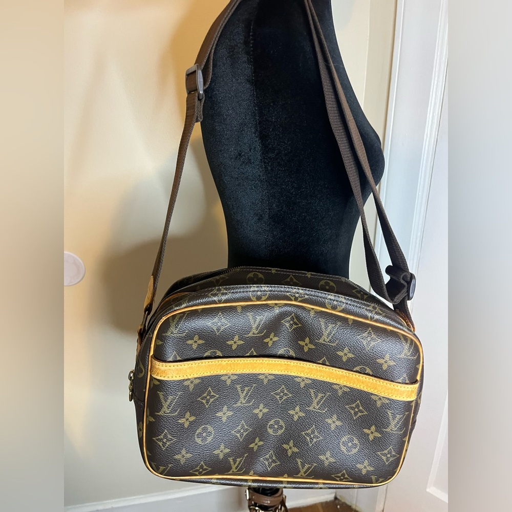 Louis Vuitton Monogram Brown and Gold Messenger Bag